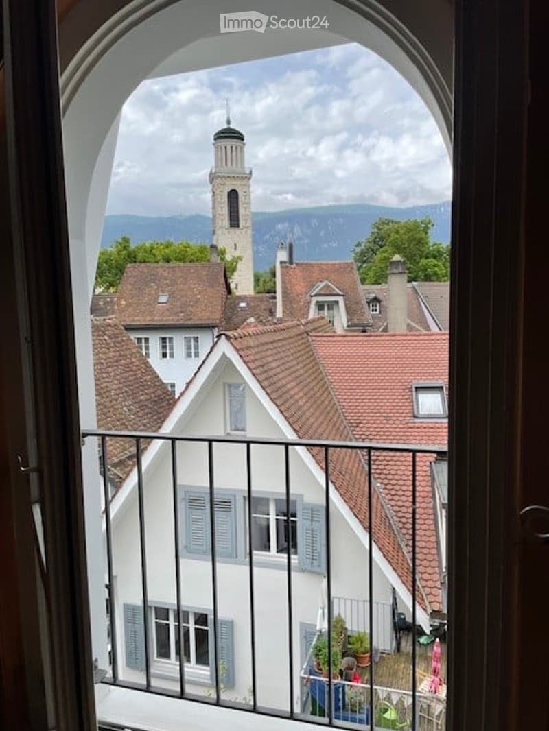 Balcony with view of the town
