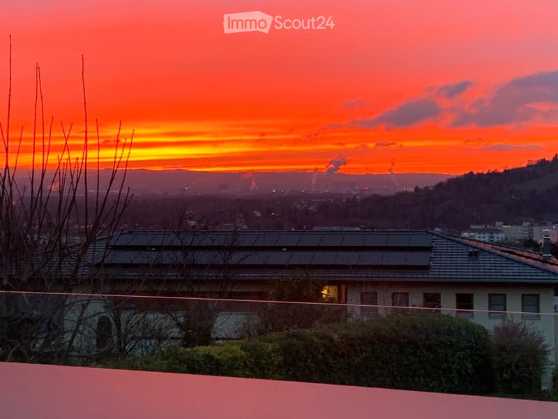 Sonnenuntergang über Basel