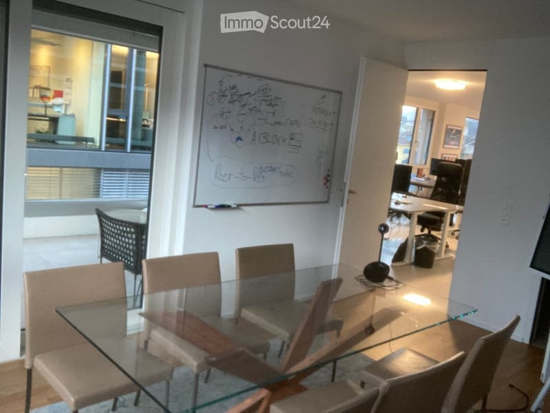 {"visible_features": ["View"],"type": "Room","description": "Glass dining table with 6 chairs, whiteboard, glass doors, beige carpet, modern interior","localized_descriptions":    {    "EN": "Dining room: Glass dining table with 6 chairs, whiteboard,
