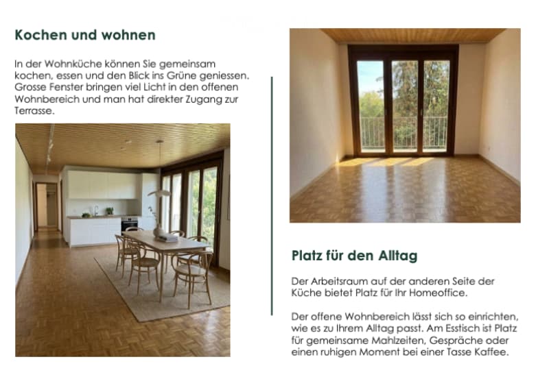 Empty room with wooden flooring and large windows, no furniture or equipment visible.