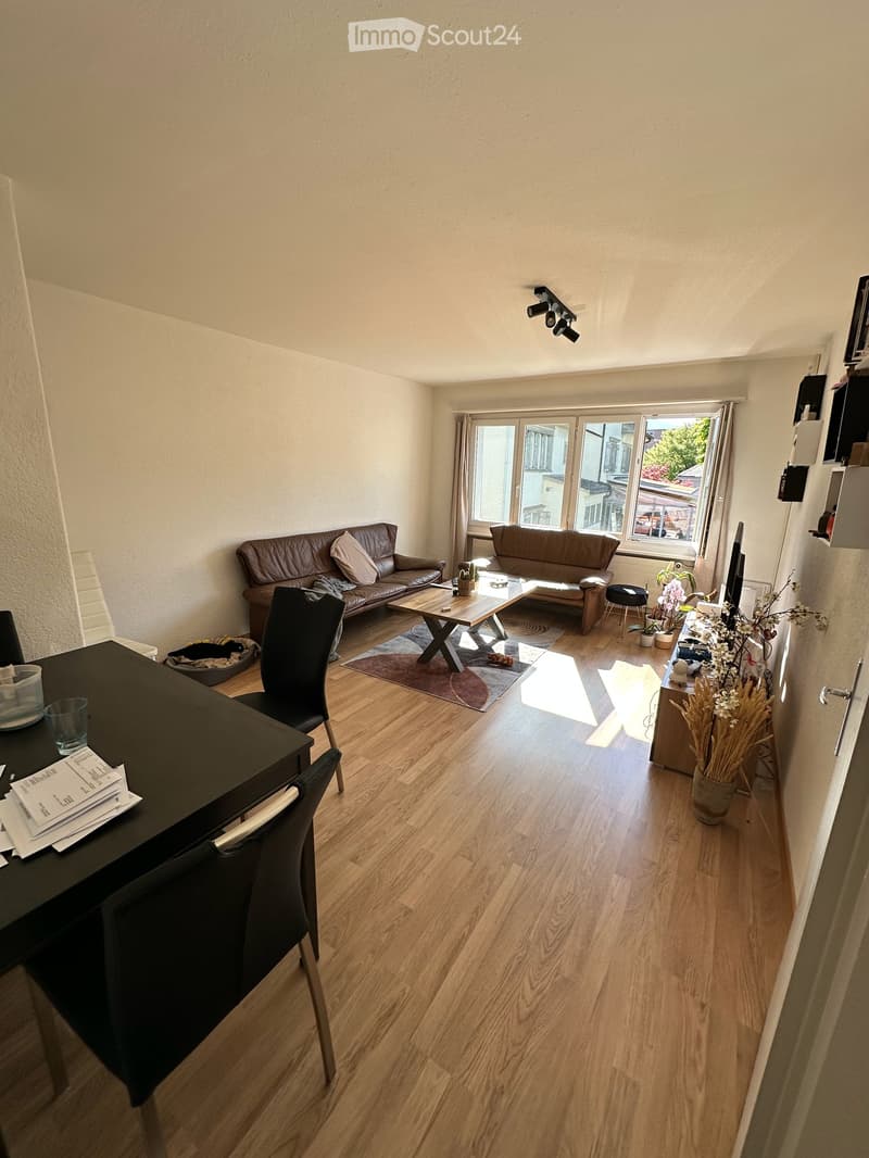 Lichtdurchflutete 3.5-Zimmer-Wohnung mit Südbalkon in Top-Lage mitten im Dorf (3)