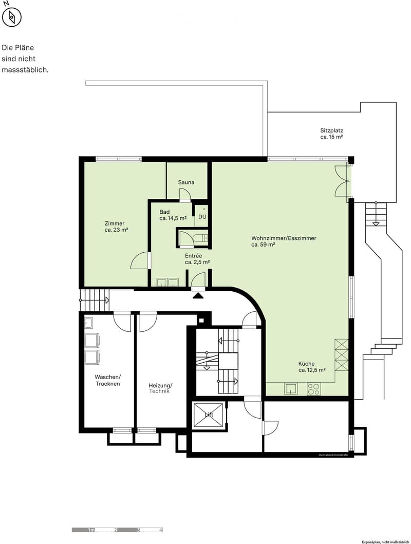 Grosszügige 2.5-Zimmerwohnung in Luzern (Matthofquartier) direkt am Wald (11)