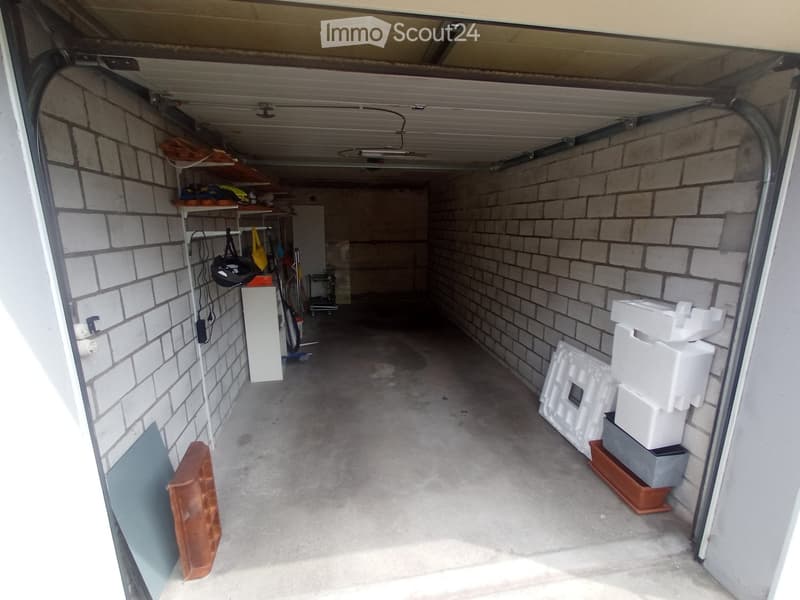 {"type": "Garage", "objects": [], "description": "Garage with concrete floor, brick walls, shelves, and various stored items including boxes, tools, and equipment.", "localized_descriptions": {"EN": "Garage with concrete floor, brick walls, shelves, and v
