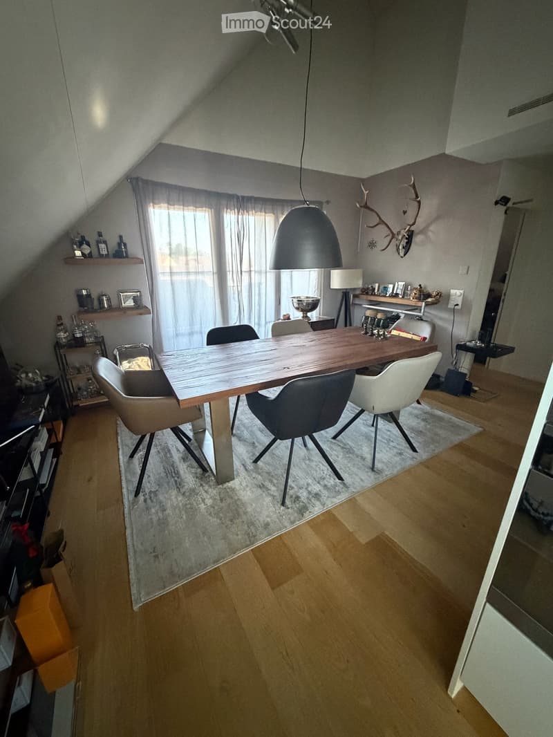 3,5 Zi. Dachwohnung in Lufingen (1)