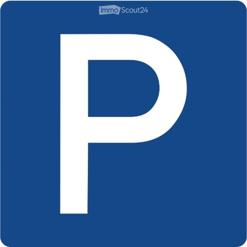 A simple blue square with a white letter "P" in the center, representing a parking symbol.