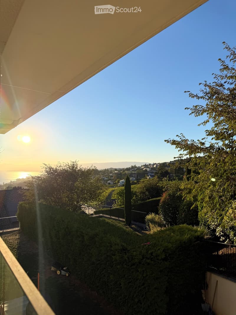 SOUS LOCATION appartement meublé à Lutry pour fin novembre (52)