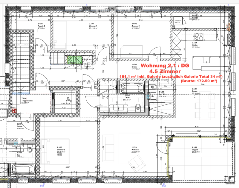 Floor plan shows an apartment layout with living room, kitchen, 3 bedrooms, bathrooms, balcony