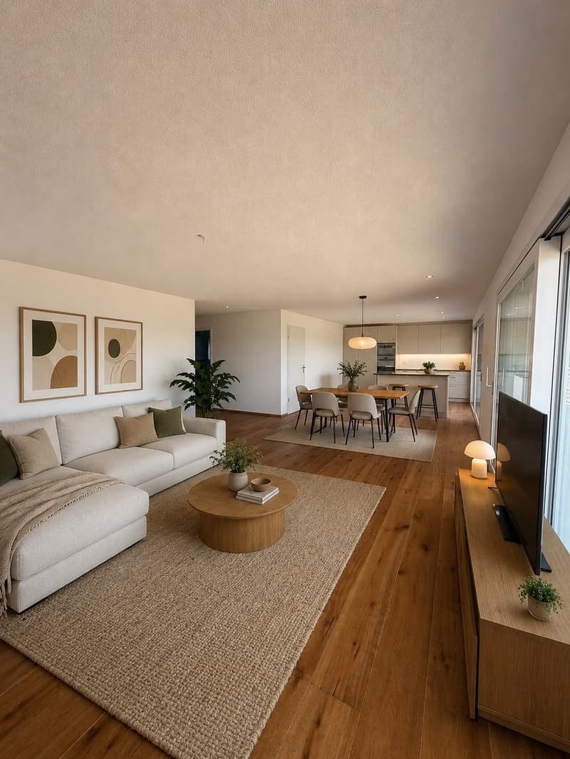 In ruhiger Dorflage - Moderne 3.5 und 4.5-Zimmer-Wohnung (1)