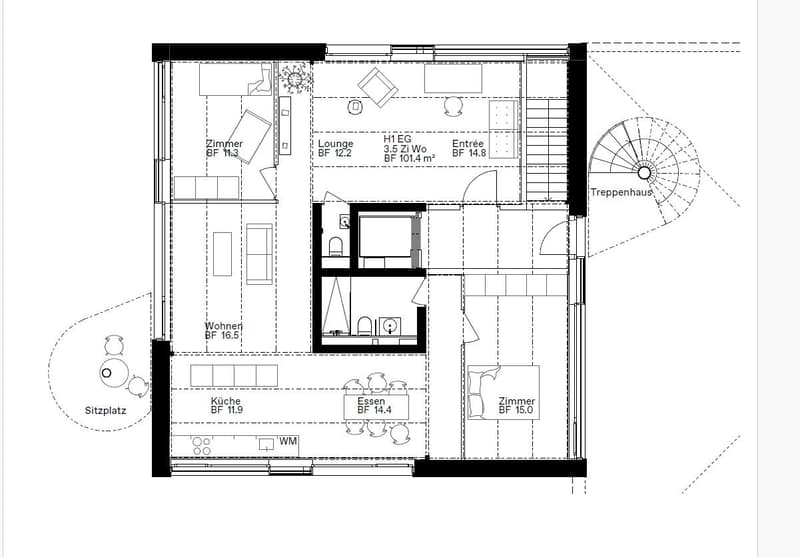 Gartenwohnung in Birsfelden - modern - neuwertig (16)