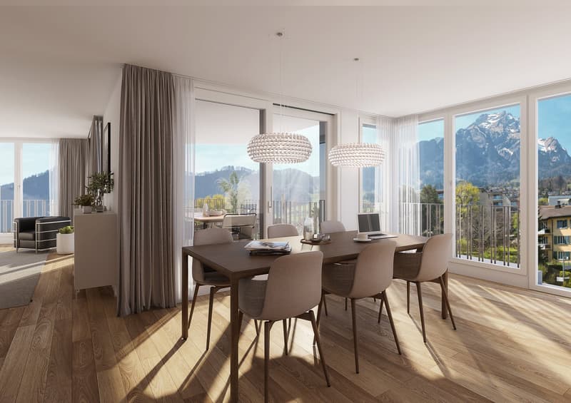 Exklusives Wohnen mit Loggia, Pilatusblick und partieller Seesicht (4)