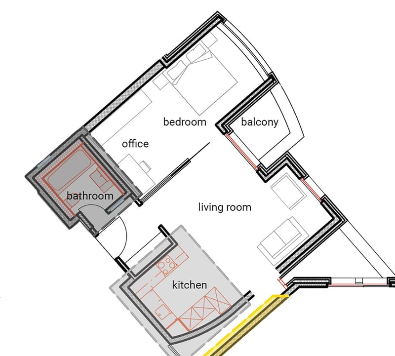 Möblierte 2.5 Zimmer-Wohnung an Top Lage in Zug (2)