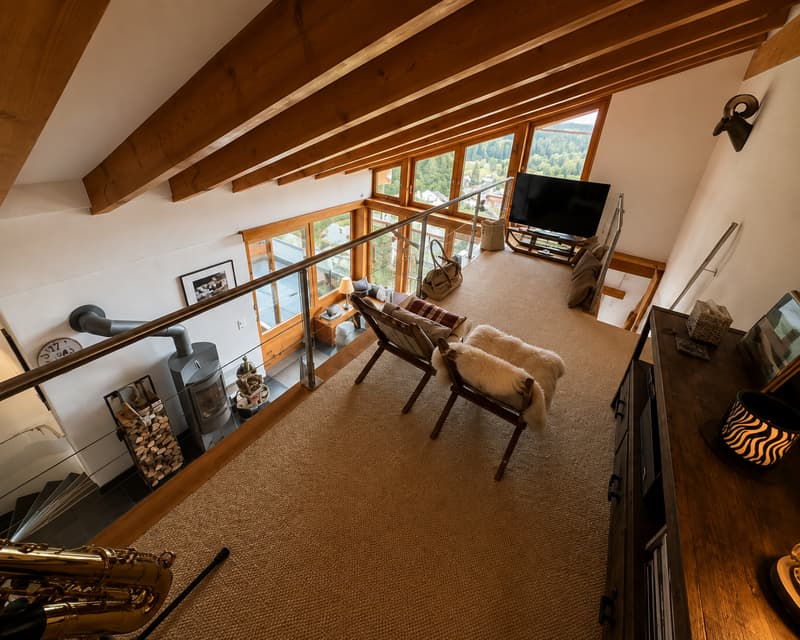 Attraktiver 4,5-Zimmer-Hausteil mit Galerie und traumhafter Aussicht in Valbella (20)