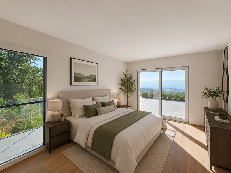 Exceptional attic with panoramic view of the lake and the Alps (8)