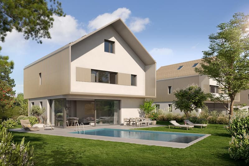 Promotion de cinq villas individuelles à Chavannes-de-Bogis (1)