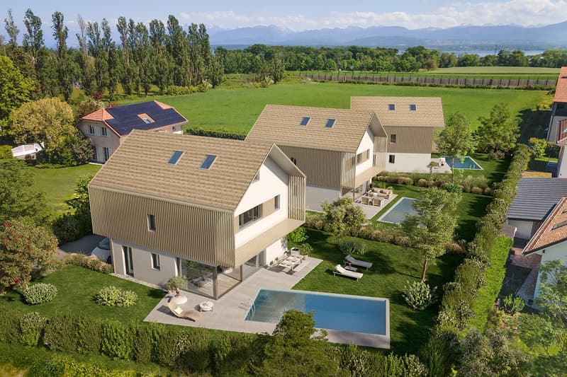 Promotion de trois villas individuelles à Chavannes-de-Bogis (1)