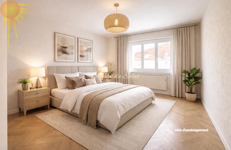 Plein coeur de Crans ! Lumineux appartement traversant de 4.5 pièces avec une chambrette complémentaire ! (11)