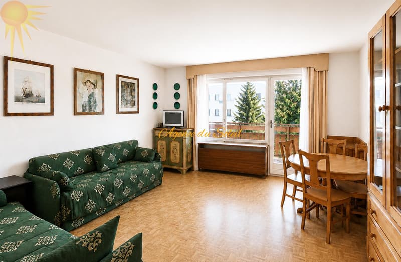 Au coeur de Crans, spacieux appartement traversant de 2.5 pièces avec 2 balcons ! (1)