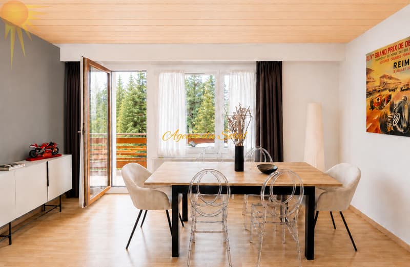 À louer (saison hiver) ce cosy et vaste studio au centre de Crans ! (2)