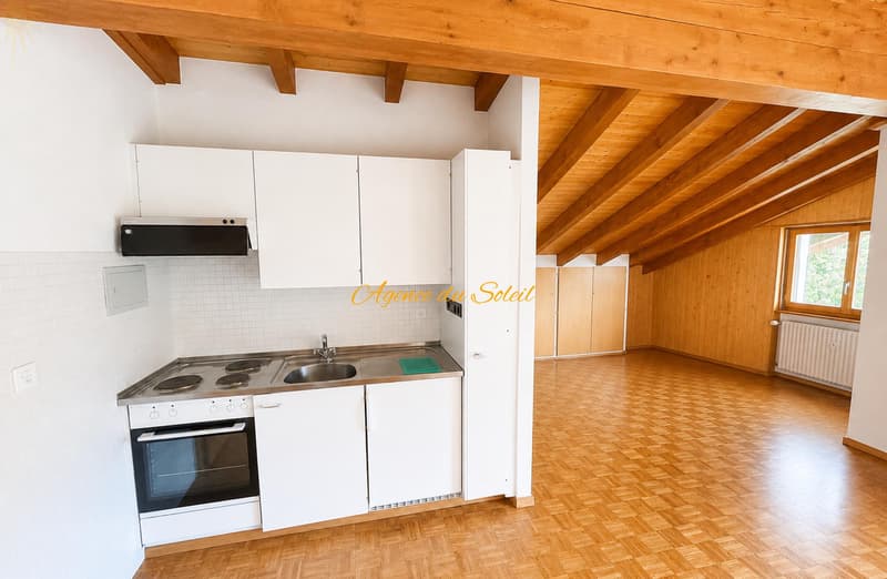 Grand studio en attique à Crans ! (5)