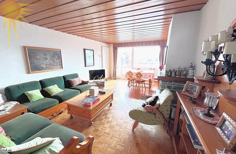 Lumineux appartement traversant de 4,5 pièces avec 2 balcons (nord/sud) à proximité du Régent à Crans ! (3)