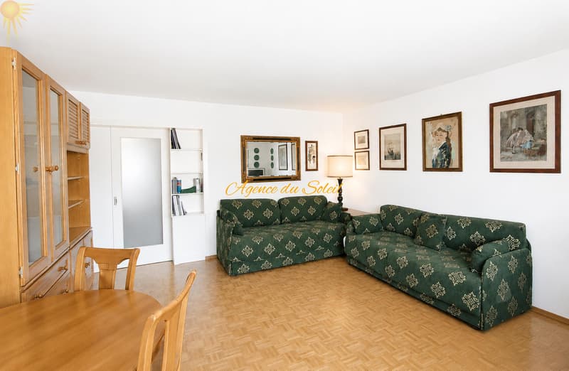 Au coeur de Crans, spacieux appartement traversant (est-ouest) de 2.5 pièces avec 2 balcons ! (1)