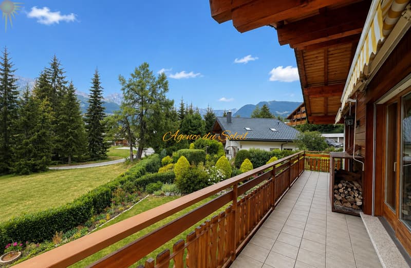 Superbe chalet familiale dans un emplacement privilégié verdoyant et calme à Crans ! (3)