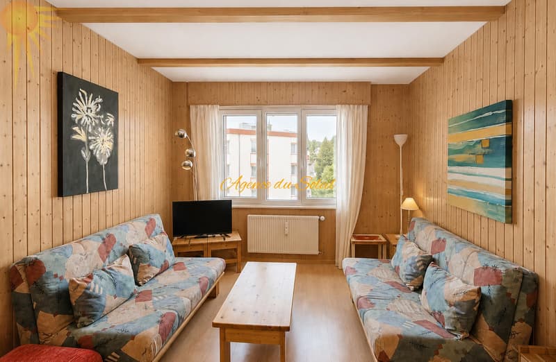 À louer pour la saison d'hiver 26/27, ce cosy appartement 2.5 pièces au centre de Crans ! (2)