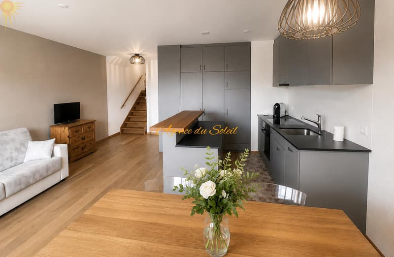 À louer entre le 1er décembre 26 et le 30 avril 27 ce bel appartement rénové de 2.5 pièces à Montana ! (5)