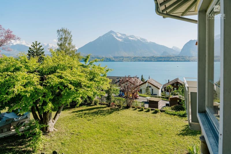 2-Familienhaus mit Panoramablick auf Thunersee und Alpenkette (3)