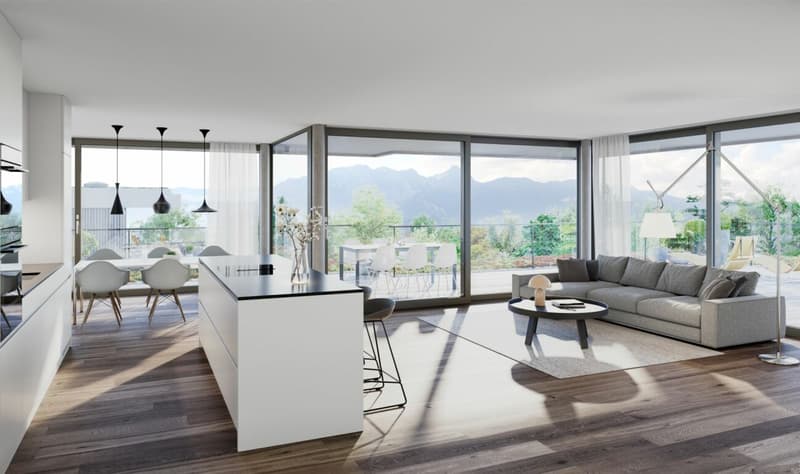 Letzte Gelegenheit - Neubau-Attika-Wohnung am Thunersee (1)