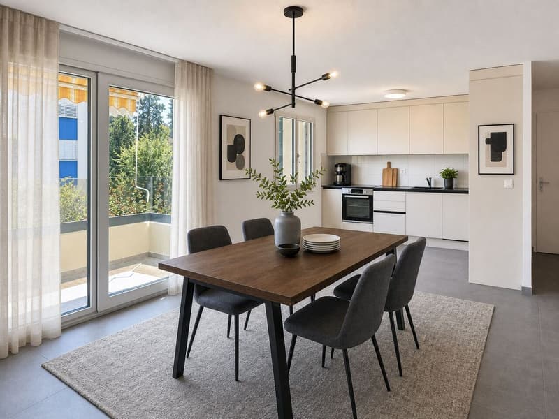 Très bel appartement rénové de 3.5 pces avec balcon (8)