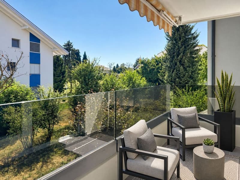 ENTRE MORAT ET FRIBOURG Appartement rénové de 4.5 pces avec balcon (1)