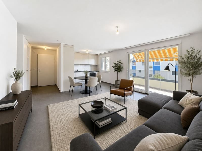Très bel appartement rénové de 4.5 pces avec balcon (6)