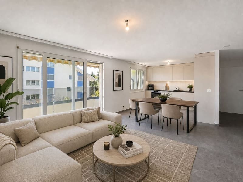 Très bel appartement rénové de 3.5 pces avec balcon (6)