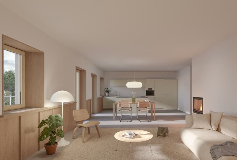 Dans ferme rénovée appartement neuf de 4,5 pces (2)