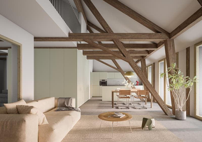 Appartement neuf de 4,5 pces en duplex dans ferme rénovée (3)