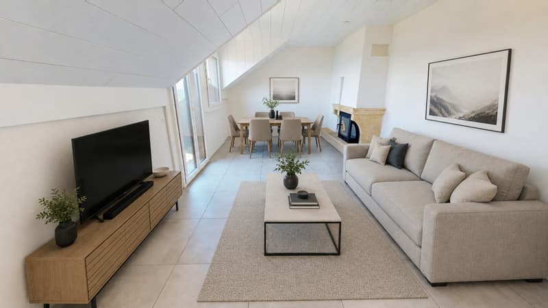 Attic apartment with 4.5 rooms and breathtaking view of the lake (2)