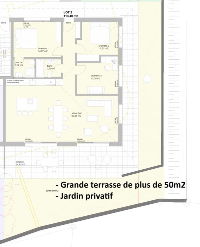 More than 2 lots available! Magnificent 4.5-room apartment with garden (4)