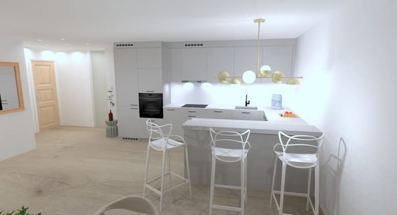 Renovated crossing apartment with balconies, 3 to 4 bedrooms (2)