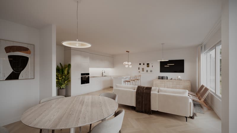 Renovated crossing apartment with balconies, 3 to 4 bedrooms (10)