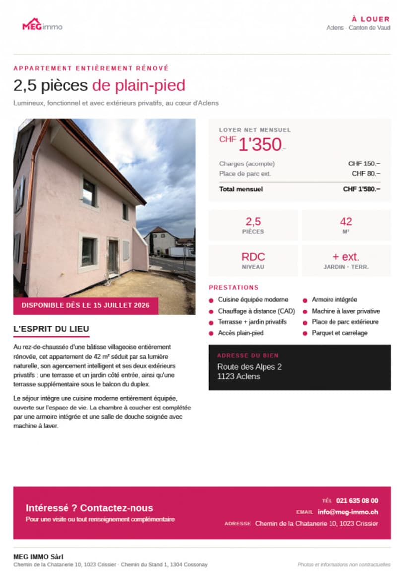 Delizioso appartamento di 2,5 locali a piano terra, completamente ristrutturato (4)
