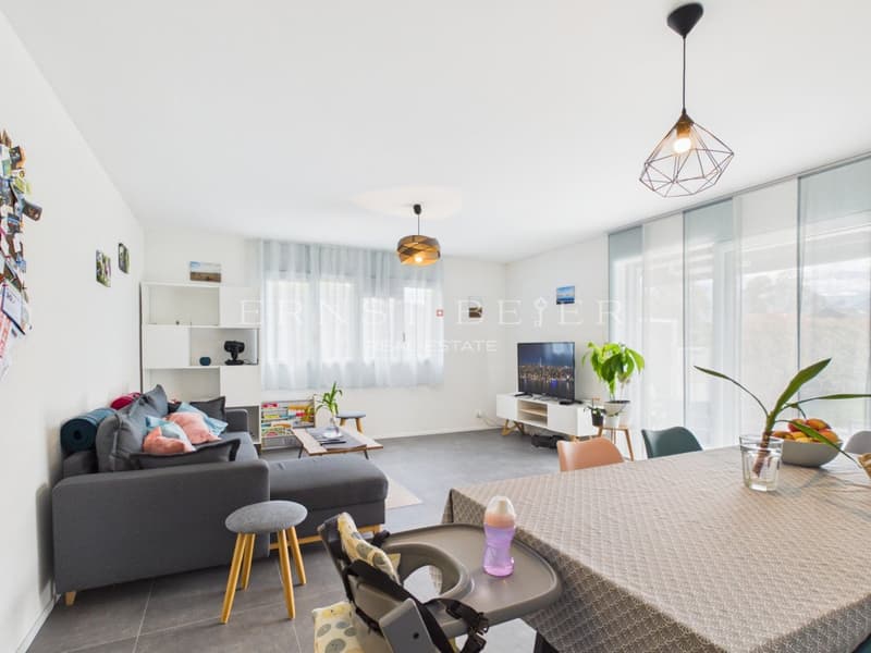 Apartment 3.5 rooms, private garden and unobstructed view of the mountains (6)