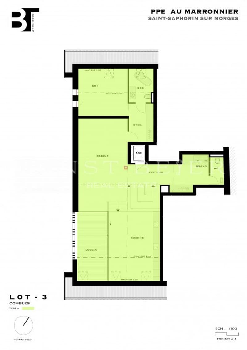 PROMOTION ON PLANS - Magnificent 6-room duplex with loggia. 189m2 (10)