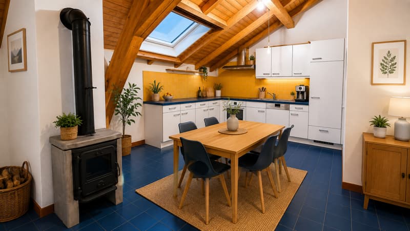 VETROZ - For rent a charming 2-room attic of approx. 61m2 - No elevator (1)