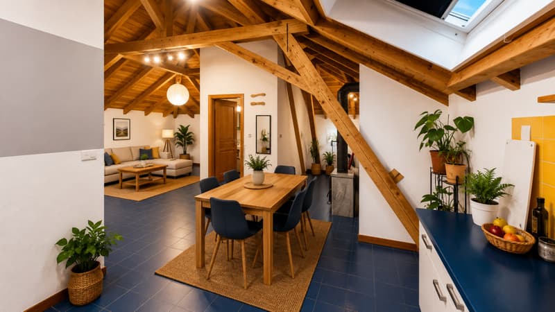 VETROZ - For rent a charming 2-room attic of approx. 61m2 - No elevator (2)