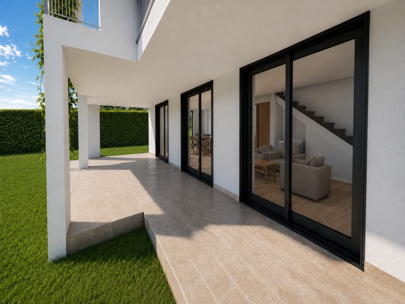 NEU - 102 m2 Terrassen und DACHTERASSE für diese VILLA 4.5 Zimmer mit 316 m2 Nutzfläche (5)