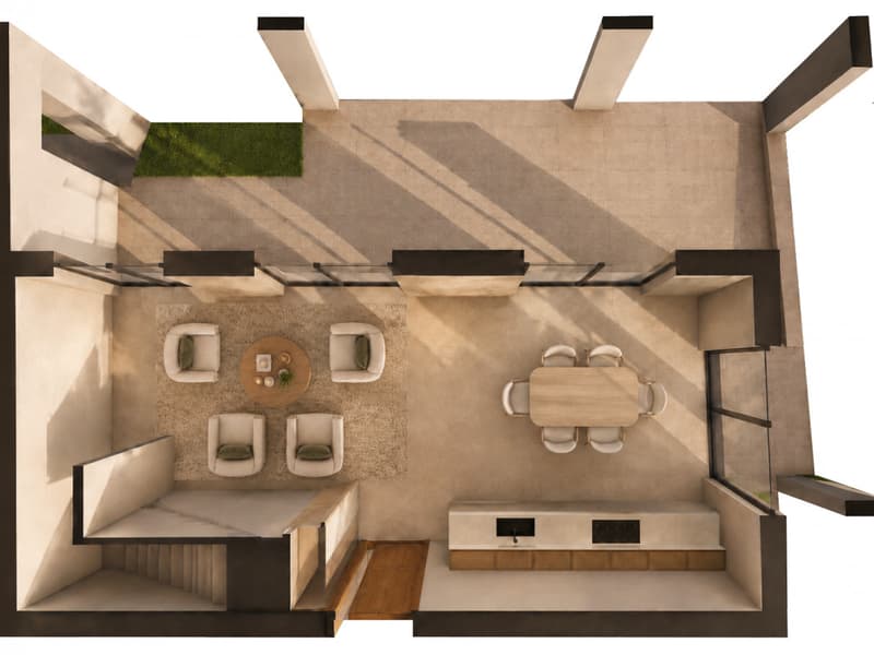 NEU - 102 m2 Terrassen und DACHTERASSE für diese VILLA 4.5 Zimmer mit 316 m2 Nutzfläche (3)