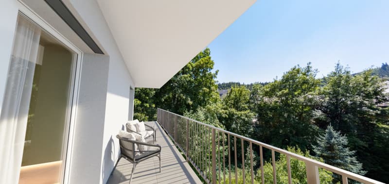 SEHR SELTEN UND AUSSERGEWÖHNLICH 3,5 ZIMMER 98M2 BALKON XXL BERGBLICK | NAHE ZUM COMFORT (2)