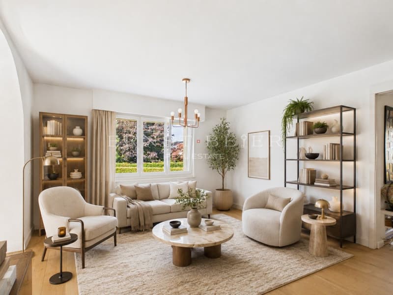 EXCLUSIVITE - Spacieuse maison familiale avec jardin, terrasses à Founex (6)