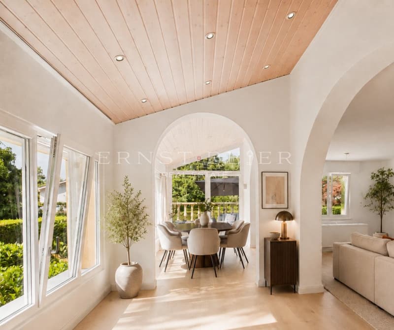EXCLUSIVITE - Spacieuse maison familiale avec jardin, terrasses à Founex (4)